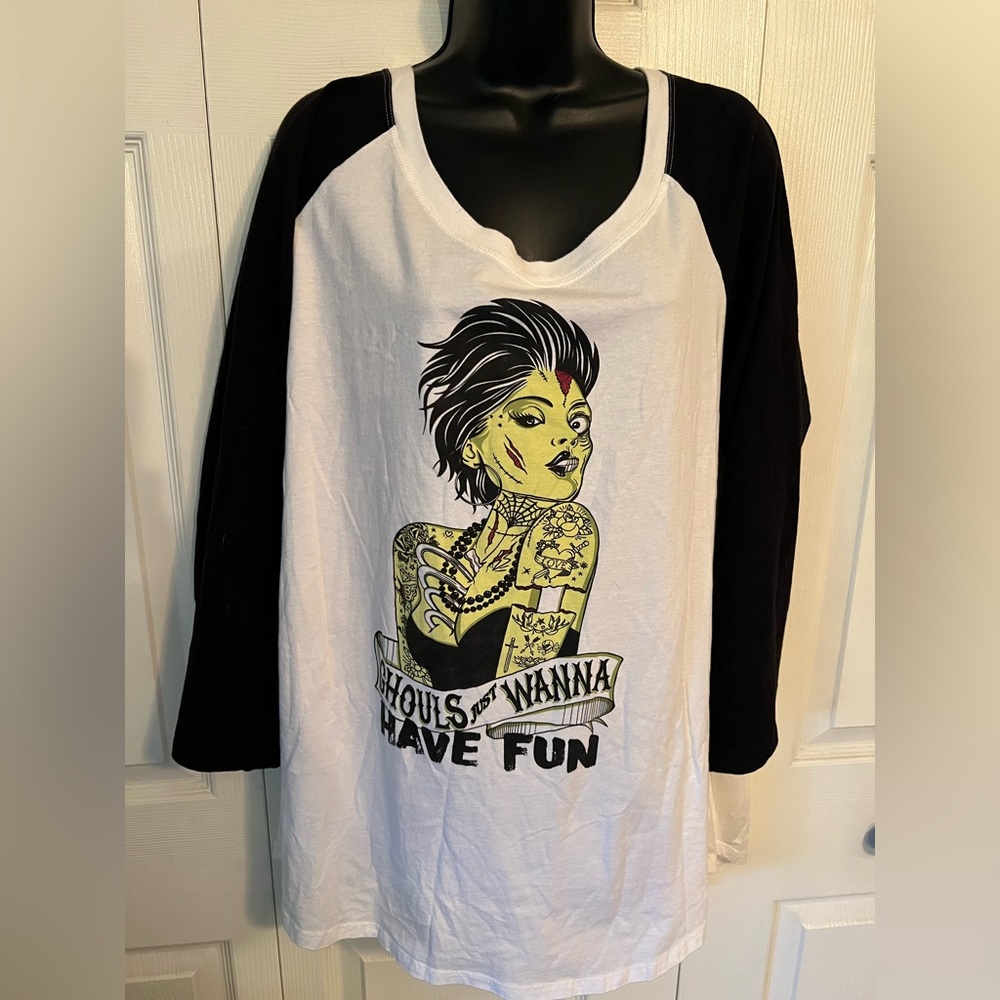 Torrid zombie baseball tee